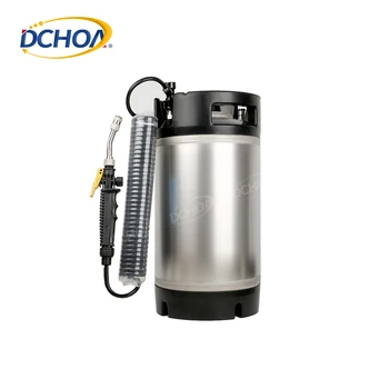 DCHOA 9.5-Litre Portable Stainless Steel Car TPU PPF Film Install High-Pressure Water Tank Window Tint Keg Sprayer
