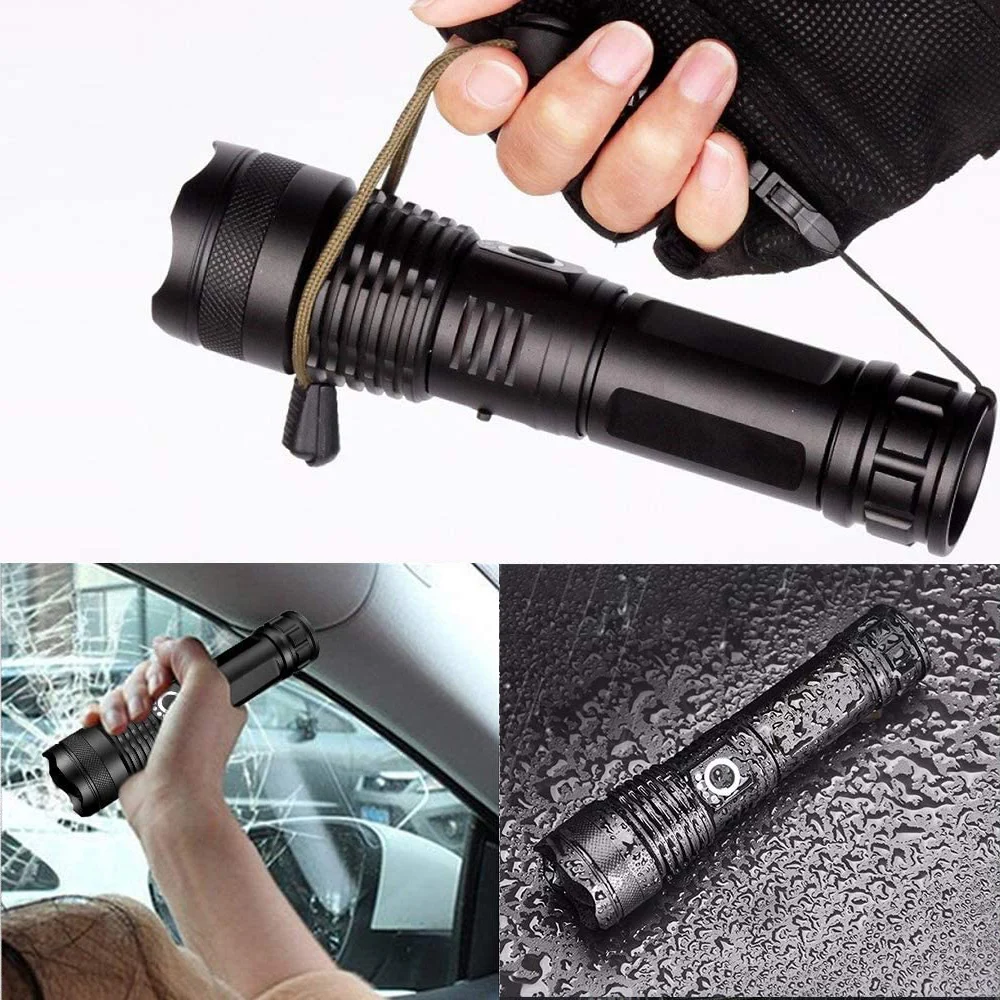 1 pièce Lampe de poche LED haute puissance, torche