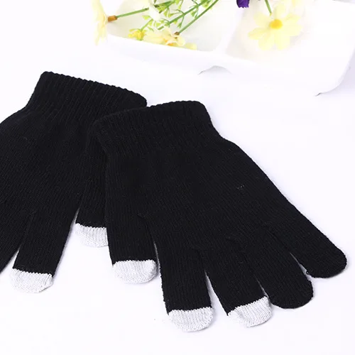 Solid Magic Gloves Capacitive Mobile Phone Smartphone Texting Touchscreen Gloves Knit Hot Winter Warm Mittens