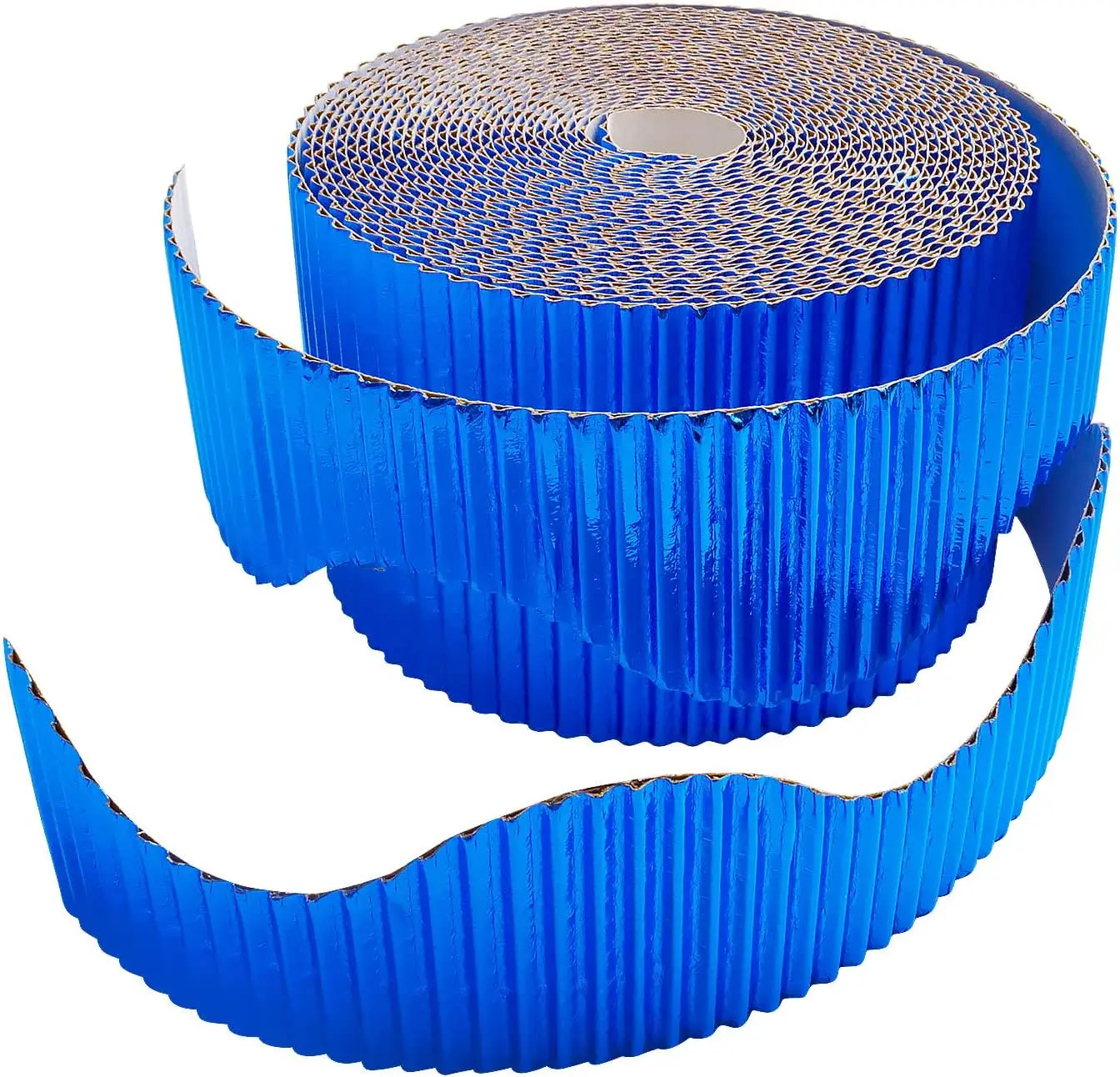 Fade Resistant Corrugated Display Borders Roll Paper for Crafts Scalloped Edge Border Rolls