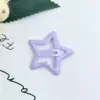 Clip estrella gota de aceite color 3.2cm nube violeta