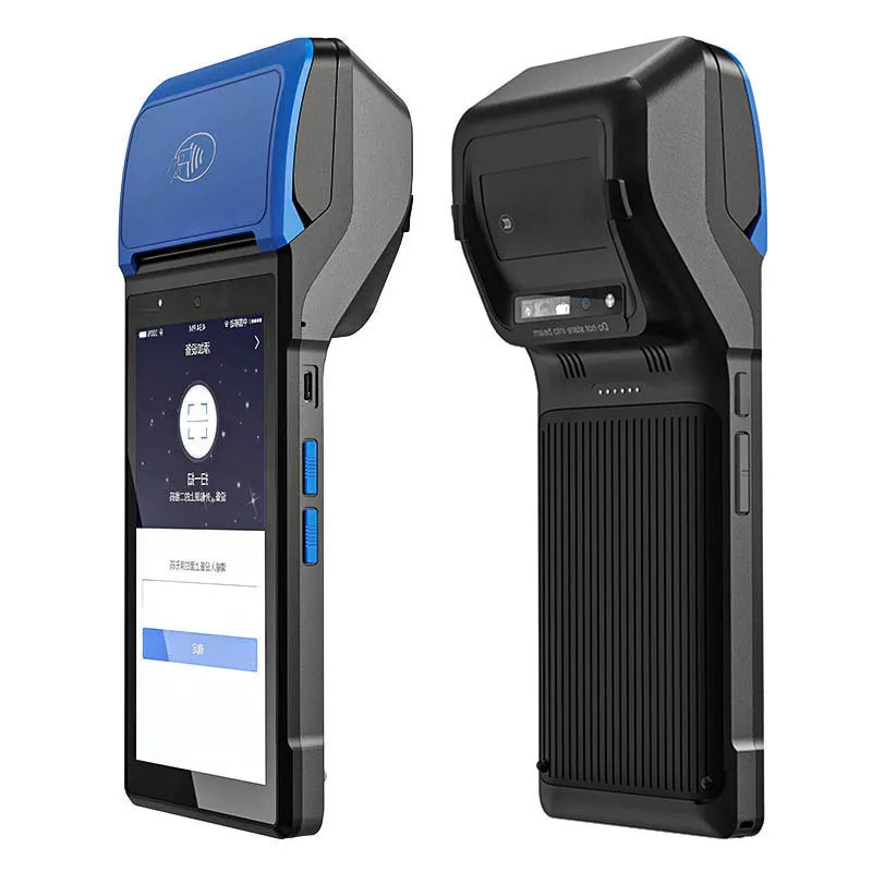 Cheapest 5.45 Inch MT6761 Quad-Core Android 12 2GB+16GB 1D/2D Scanner POS Thermal Printer Handy PDA 4G Network Handheld Terminal