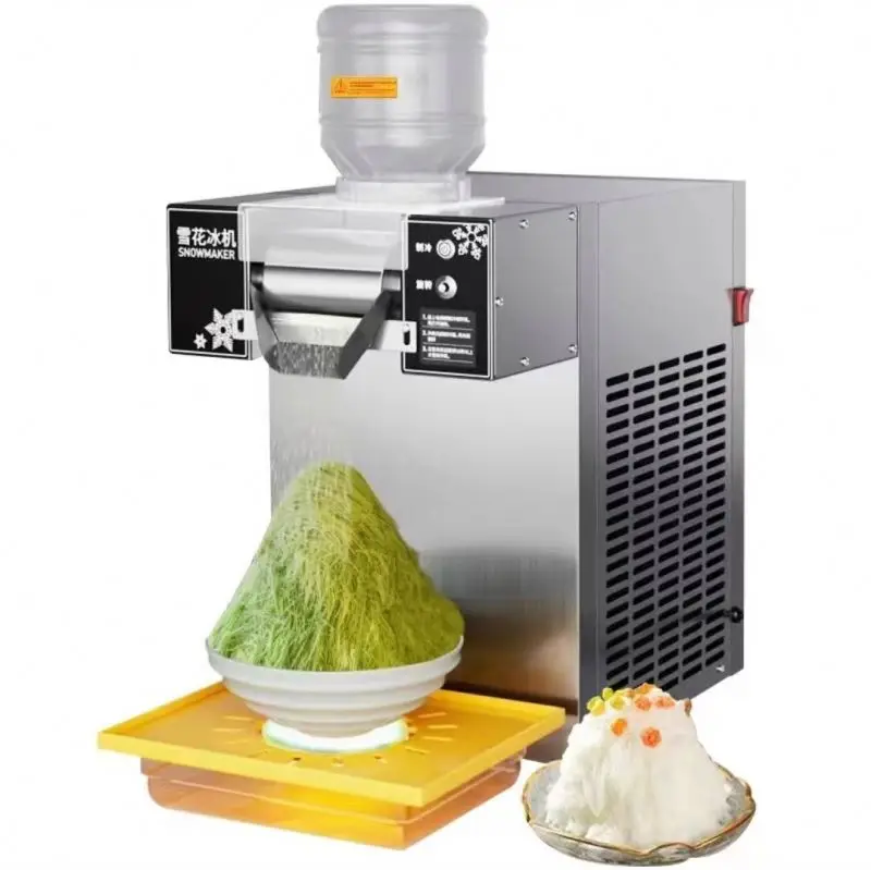 Manual Snowflake Ice Machine for Business - Durable Stainless