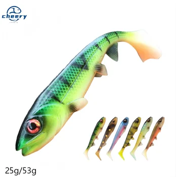 CHEERY Spinpoler FishingLure 14cm/18cm Swimbait Square Tail Soft Shad Artificial Bait Pike Perch Catfish Wobbler Big Game Tackle – Soft Lure – view 2