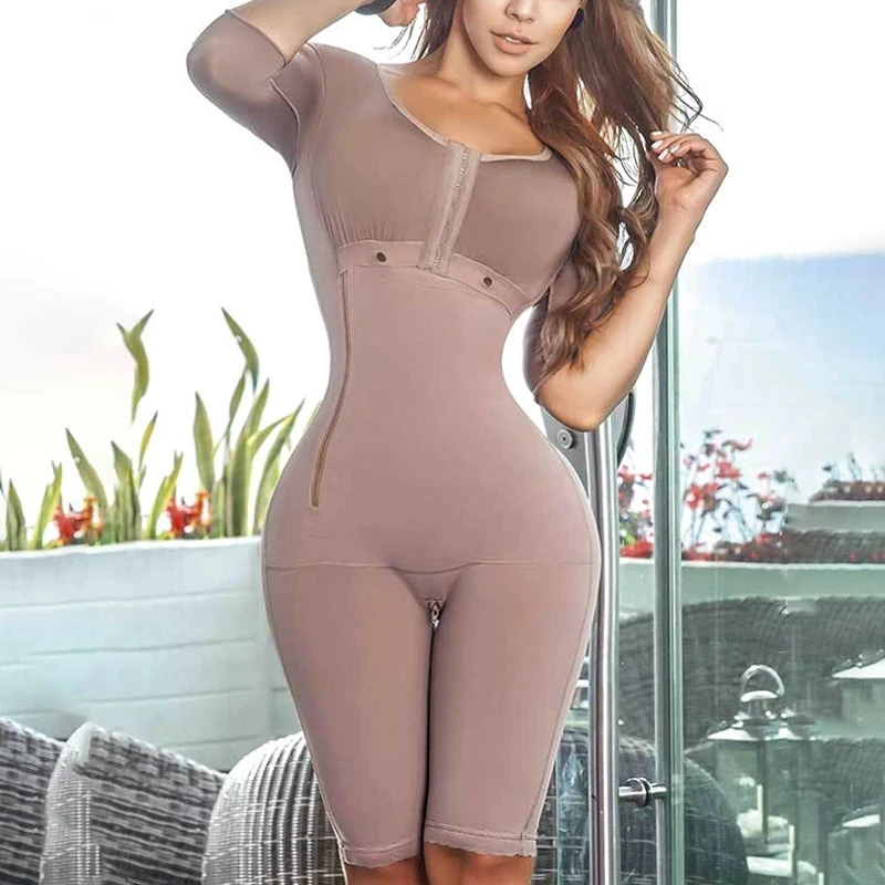 Open Bust Skims Tummy Control Fajas Colombianas Y Modeladoras BBL Post Op  Surgery Supplies Women Full Body Shapewear
