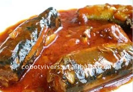 
 Консервированный тунец в томатном соусе  