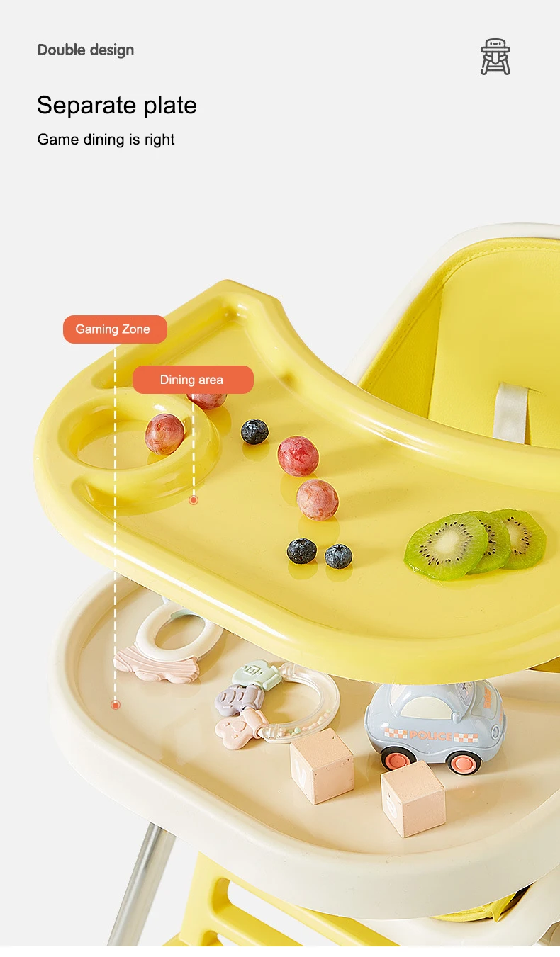 China factory high chair baby feeding portable feeding chair baby seat plastic 2 in 1 for kids and children eating dining