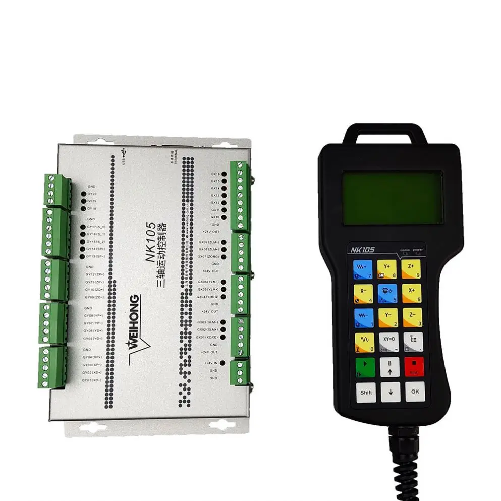 TEBAK CNC Router NK105 G2 NK105 G3 Handle Engraving Machine Motion Control System 3-axis CNC Controller