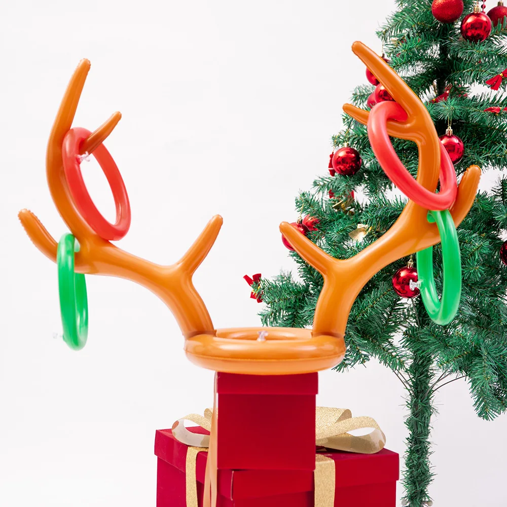 Cute Design Inflatable Deer Antlers Headband Toy Christmas Inflatable ...