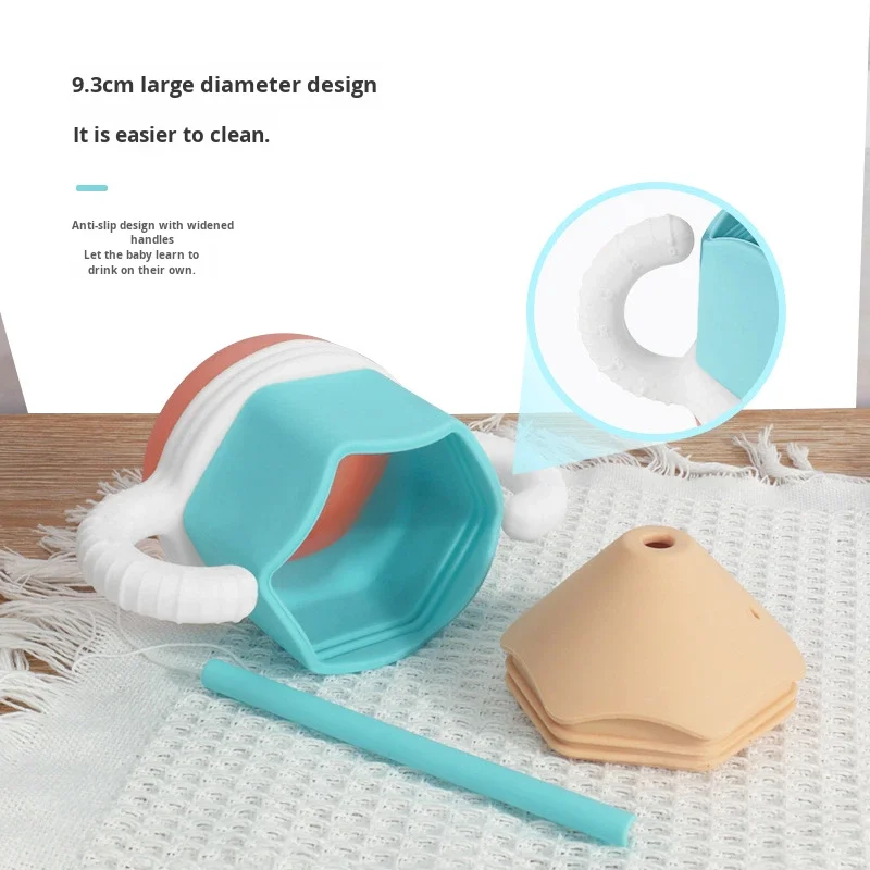 Pencil Shaped Silicone Cup, Baby Anti Fall Cartoon Snack Cup, Water Cup, Food Grade Silicone details