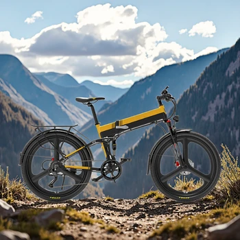 2025 Electric Bike with 500W Rear Hub Motor 14.5ah Lithium Battery 9 Speed Sport Front and Rear for Sale