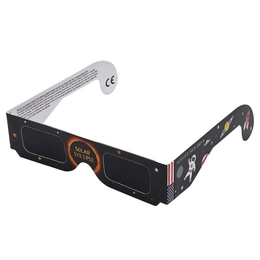 Factory Wholesale Cardboard Eclipse Glasses Custom Logo Paper Solar Eclipse Glasses