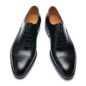 Factory Customize Men Business Affairs Design Cheap Men Oxfords Dress Shoes Black