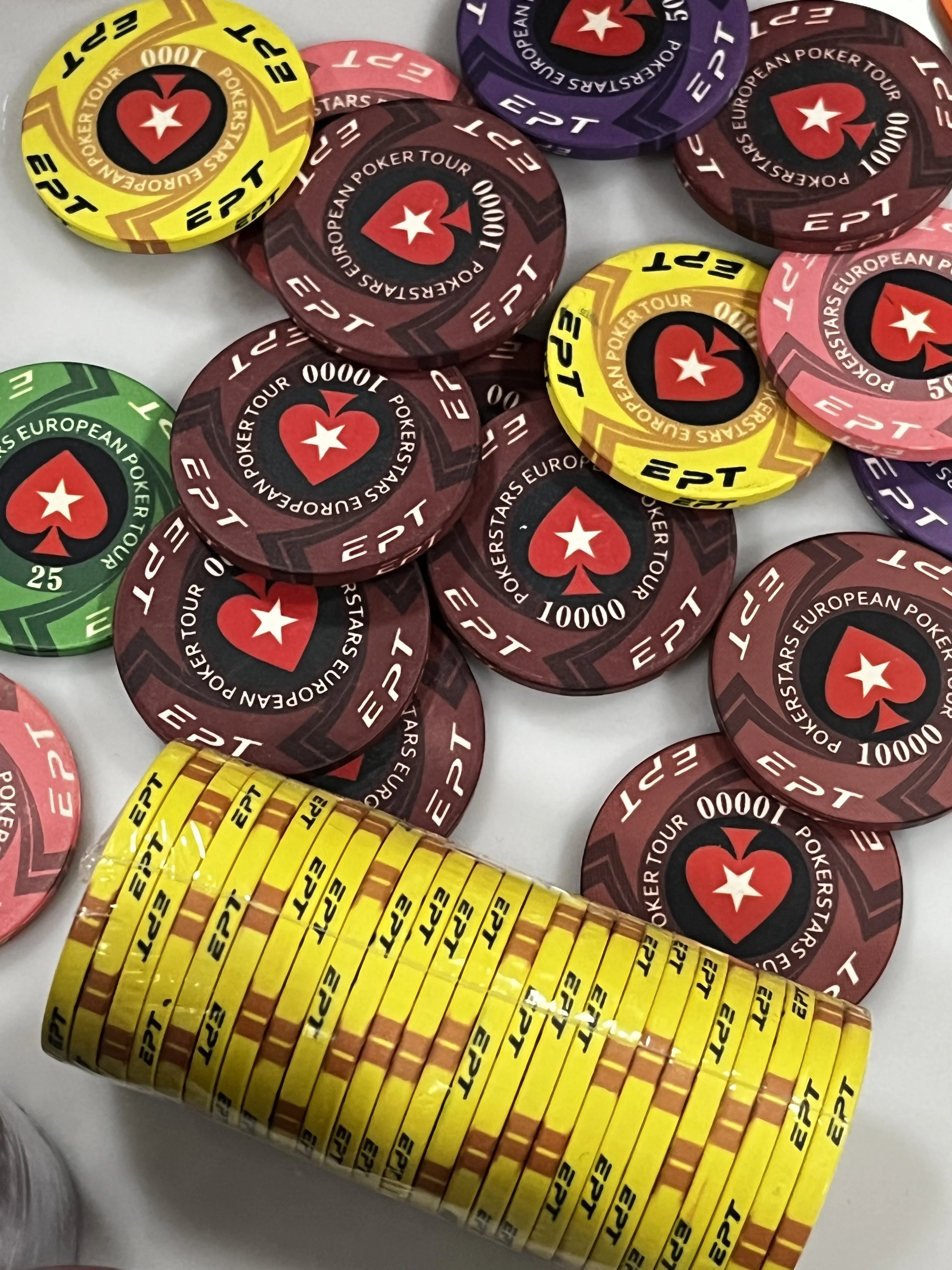 Factory Free Design Sample Low Moq 39mm 10g Ept/wpt Ceramic Texas Poker