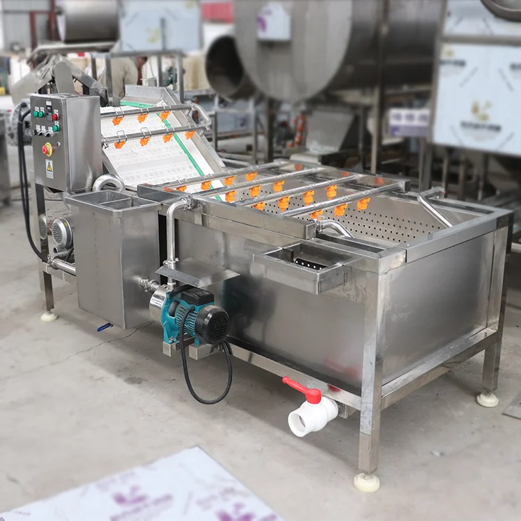 Multifunctional Broccoli Washer Double Bubble Apple Cleaner Ozone System Mussel Washing Equipment