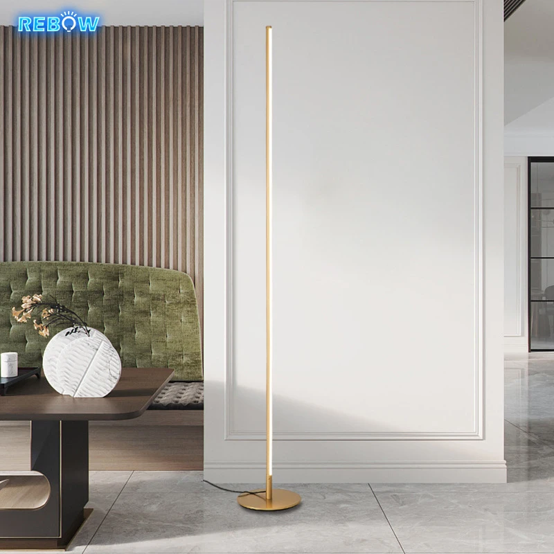 Rebow Stock Luxury Home Party Hotel белый RGB штатив круглый скандинавский стоячий комната APP дистанционный светодиодный Угловой напольный светильник