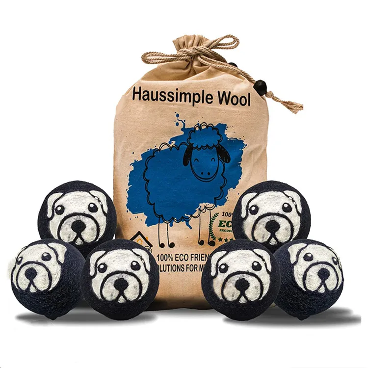 Little Lamb Wool Dryer Balls 2023 Bester Seller Wool Balls Hair Dryer