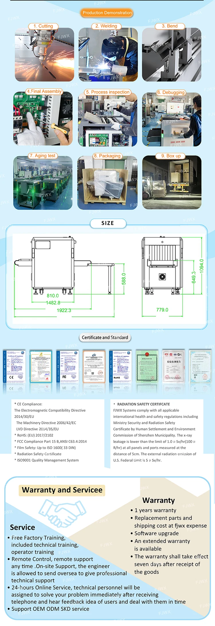 Fjwx C Ai X Ray Xray X Ray Security Scanner Machine X Ray Parcel