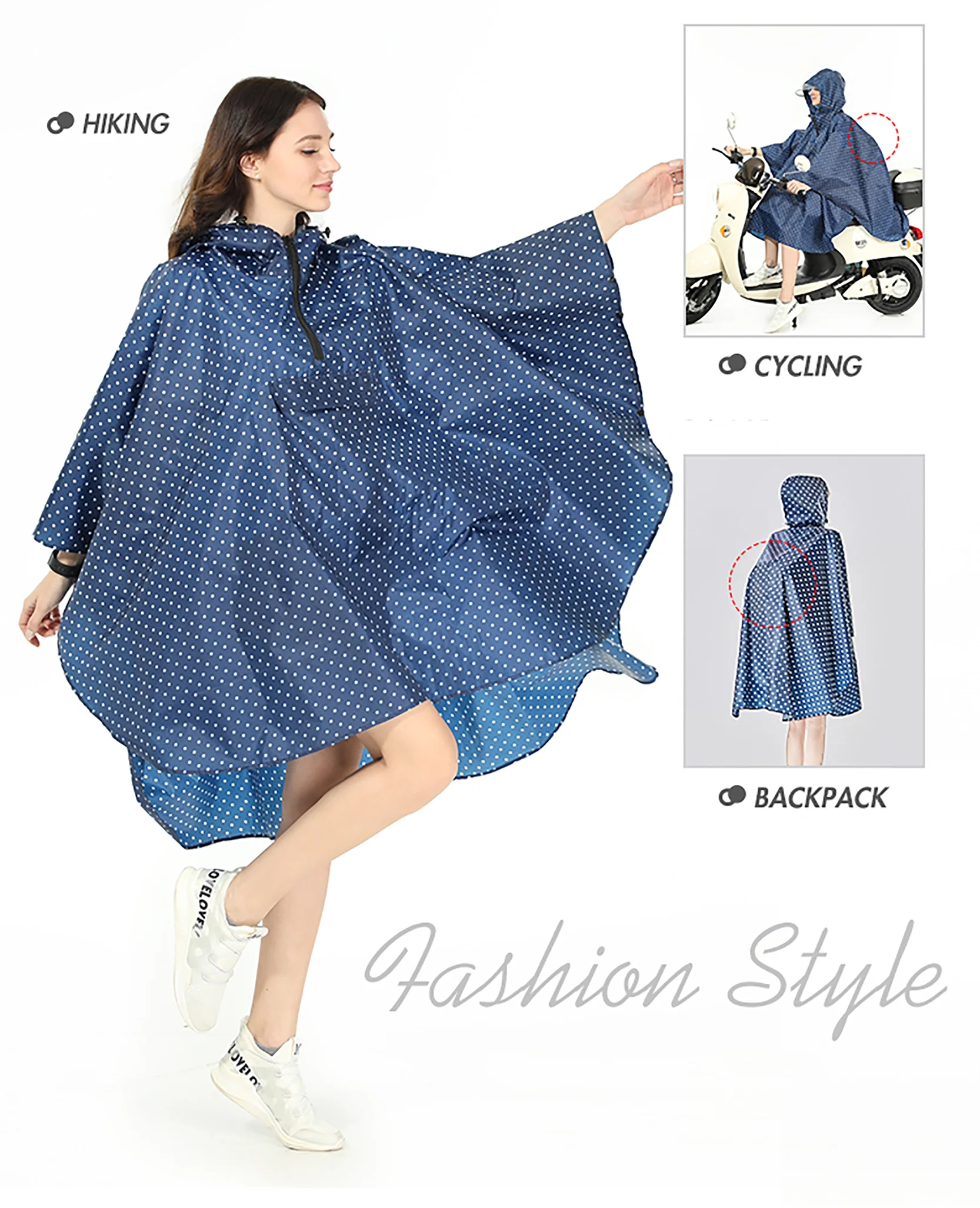 Водонепроницаемый плащ-пончо для мужчин и женщин и девочек