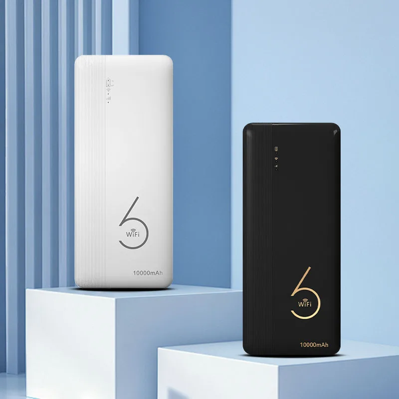 Wifi6 Router Sim Card Slort Pocket Wifi 4G Lte Portable Mobile Battery 10000mAh Power Bank Esim 4G Mifis Wireless Hotspot