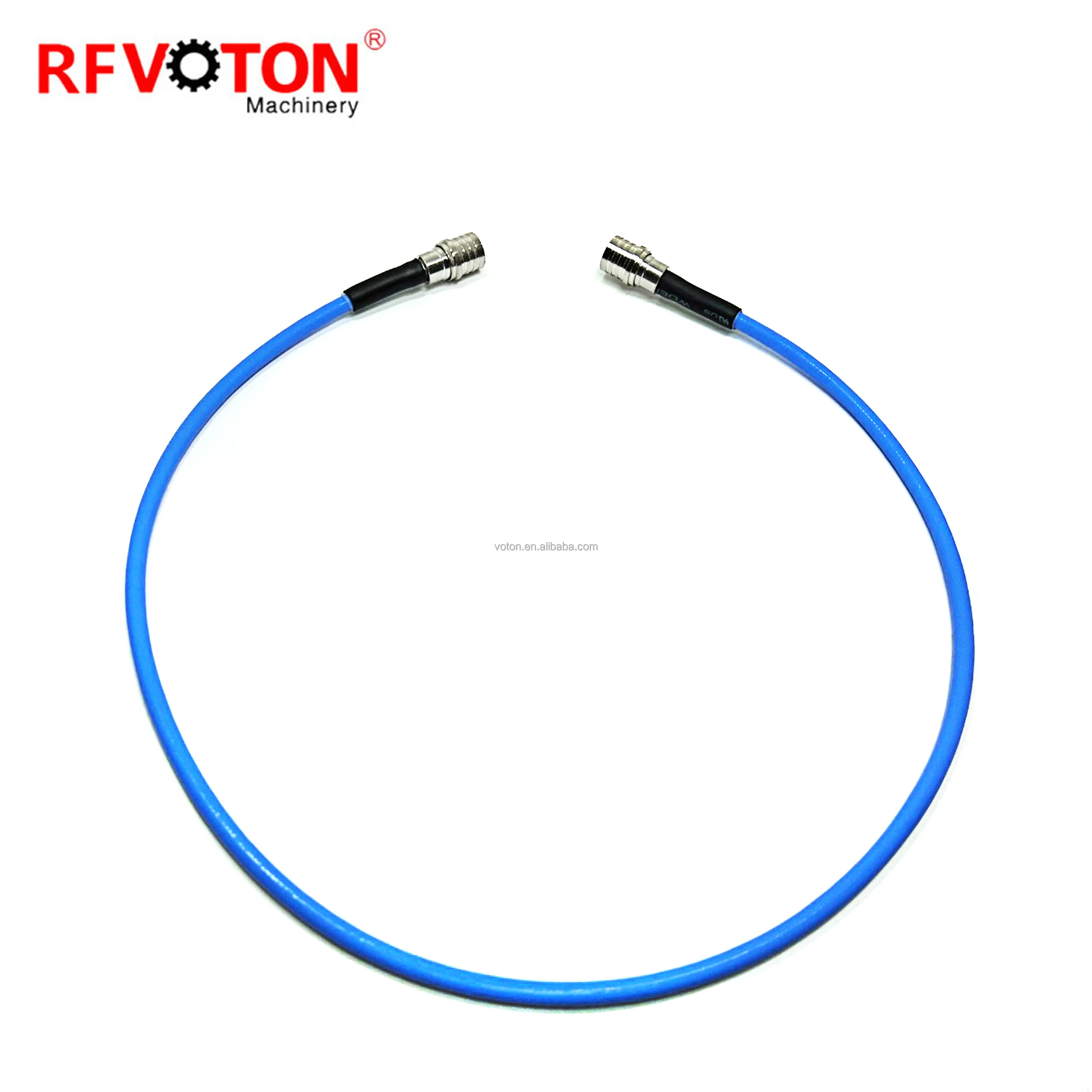 High frequency QMA Male Plug to QMA Male plug Coaxial Cable RG402 Wire Extension Pigtail RF Coax Cable assembly factory