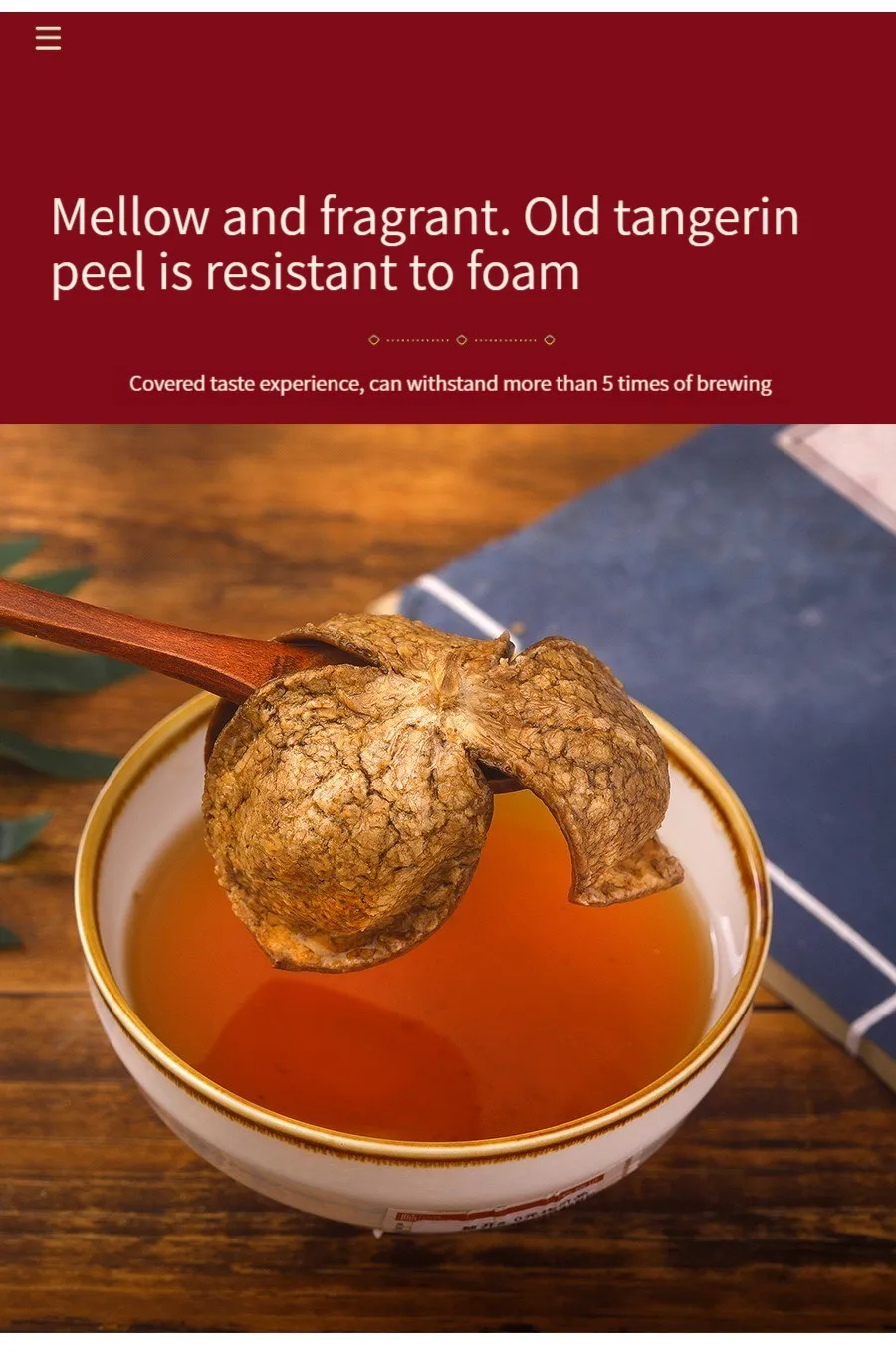 Sliced Orange Peel Herbal Tea Chen Pi Chinese Herb Dry Orange Peel Tea