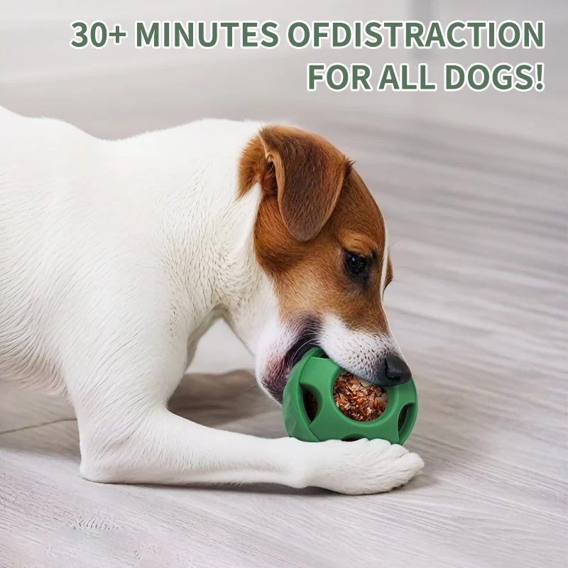 Long-Lasting Interactive Dog Toy Ball Freeze Treats Toy Eco-Friendly Food Grade Silicone Dog Chew Lick Toys for Large Dogs