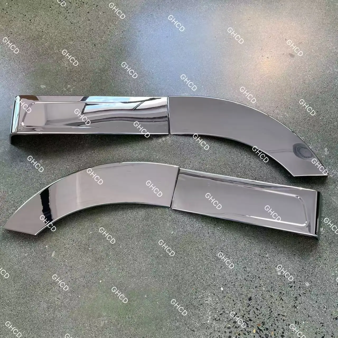GHCD High Quality 4-Piece Set Chrome-Plated Fender Garnish for Japanese Truck New Hino 700/Isuzu/Mitsubishi/Nissan Plastic