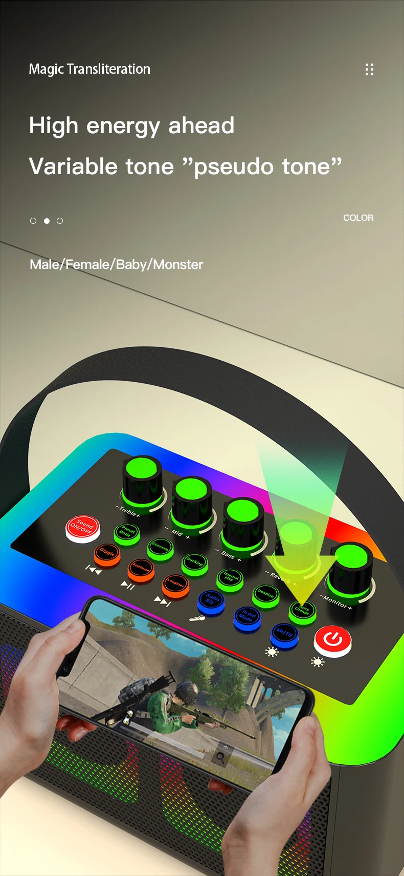 All-in-One Home Karaoke Set with Audio Mixer Sound Cards Home Broadcast Microphone for Live Shows