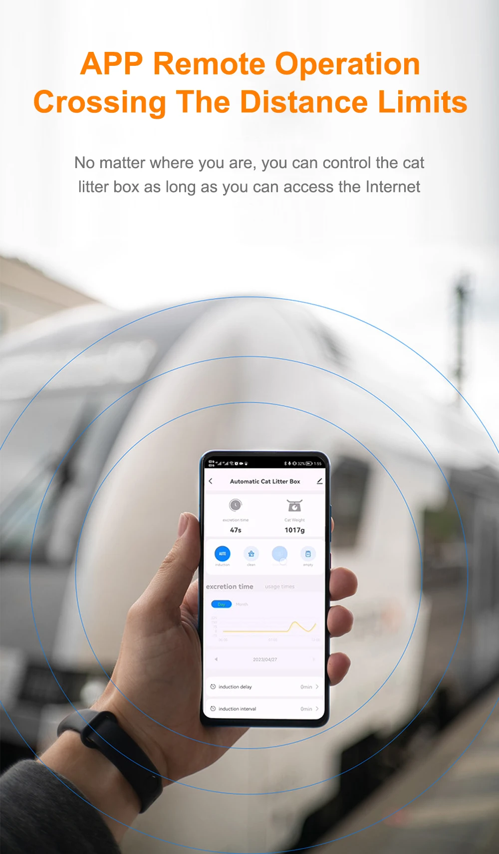 Big Size Litter Box Pet Litter Automatic Box Selfcleaning Litter Smart