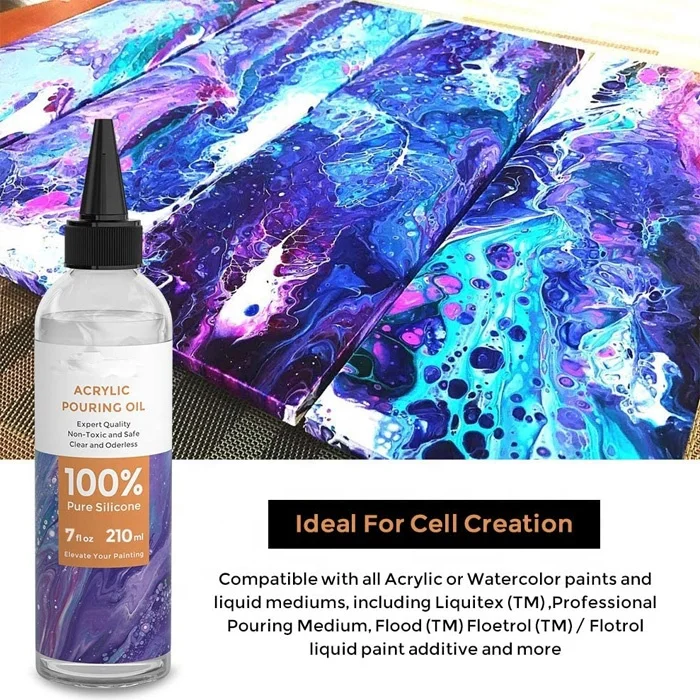 100% Acrylic Pouring Silicone Oil for Cells Creation - China