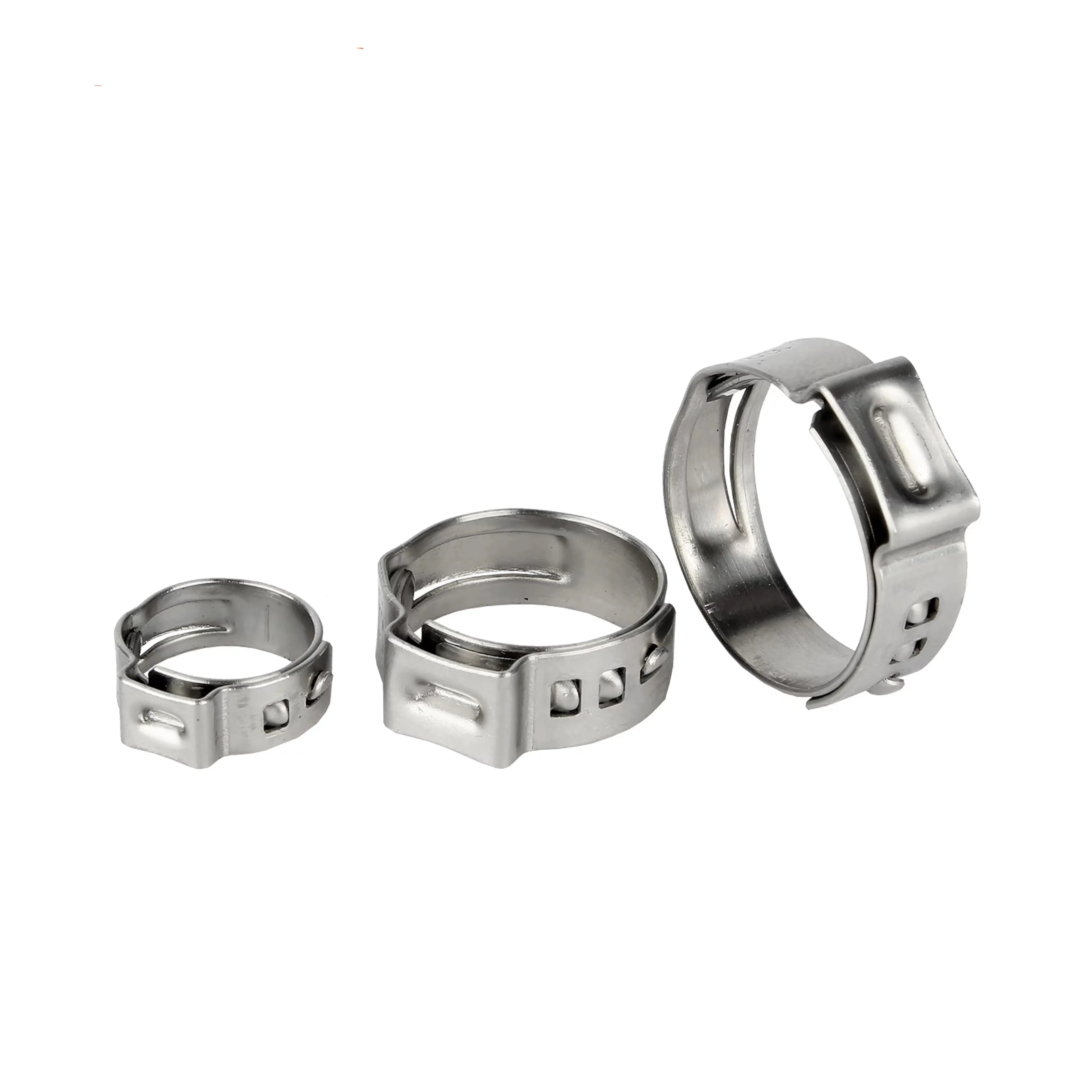 Оцинкованная сталь/нержавеющая сталь, двойной металлический зажим для труб, двойной зажим для шланга, двойной зажим для ушей