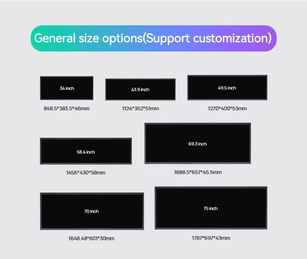 BOE 37-Inch Industrial LCD Screen DV370FBM-N10 LCD Panel 1920(RGB)*540 Support 700 Nits LVDS Input 60HZ Advertising Media details