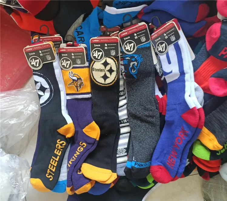 Eubi Wholesale Nfl Athletic Football Print Designer Tube Sports Socks