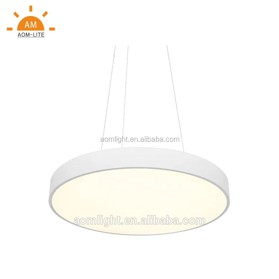 China factory custom Non-standard size 50W big round led hanging panel light 3CCT changeable pendant led panel lighting fixture