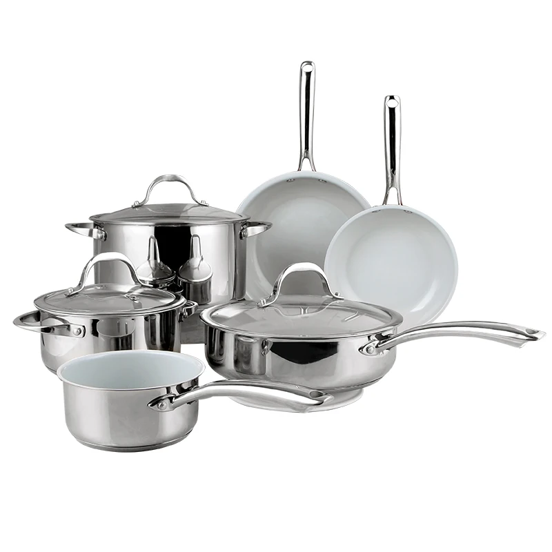 High Quality Multi Functional  Kitchenware Stainless Steel Non Stick Cookware Set