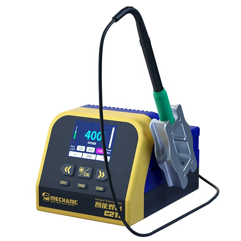 MECHANIC C211 130W Peak Power Welding Station C210 C115 Iron Handle for Mobile Phone Repair Intelligent Soldering