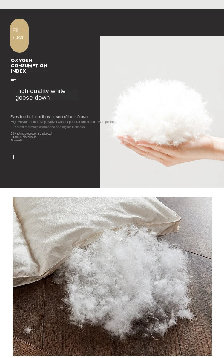 240x220cm 160 Goose Fluffy Quilts Thickened 95 White Winter Quilts 98