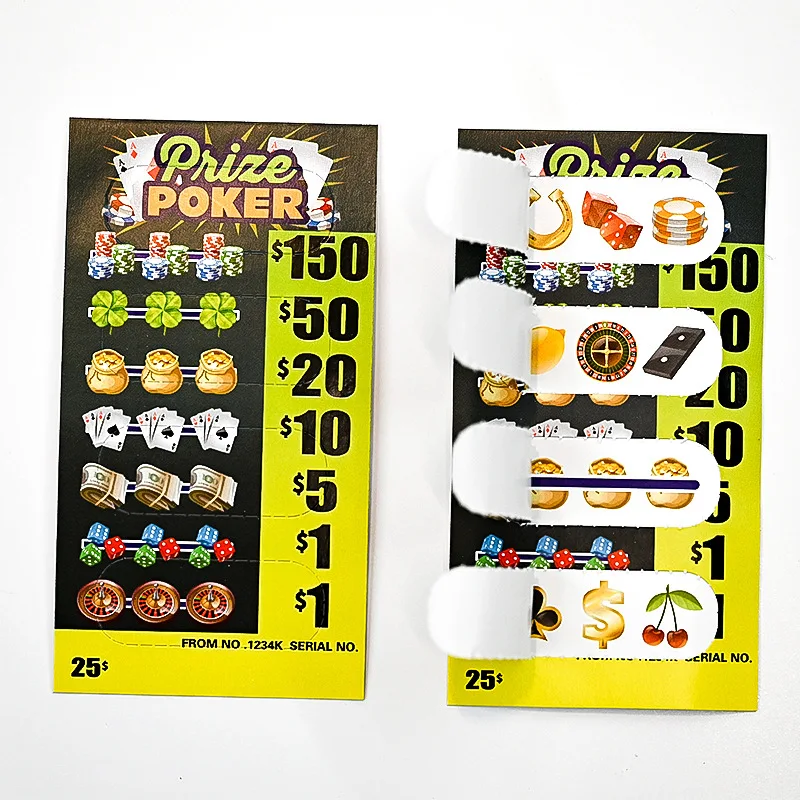 Oem Odm Custom Pull Tabs Cards Pull Tabs Break Open Lottery Tickets