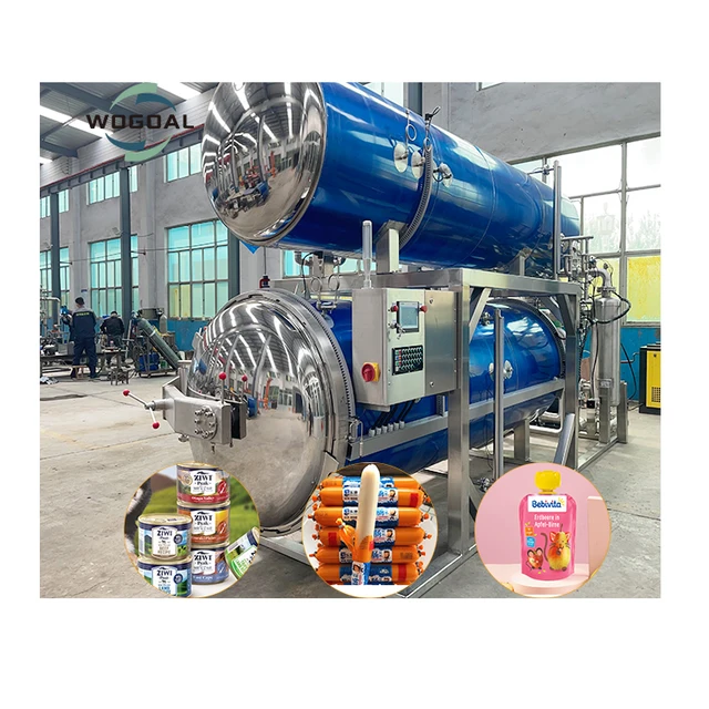 Water Bath Retort Machine Sterilizer Fit for Sterilization of Soft Packaging/Tinplate Can Products