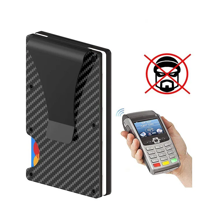 Customized Ultra-thin Men's Wallet Money Clip Carbon Fiber ID Card Holder  Wallet RFID Slim Money Clips Bags Purse Cartera Hombre - AliExpress