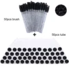 50pcs black glass