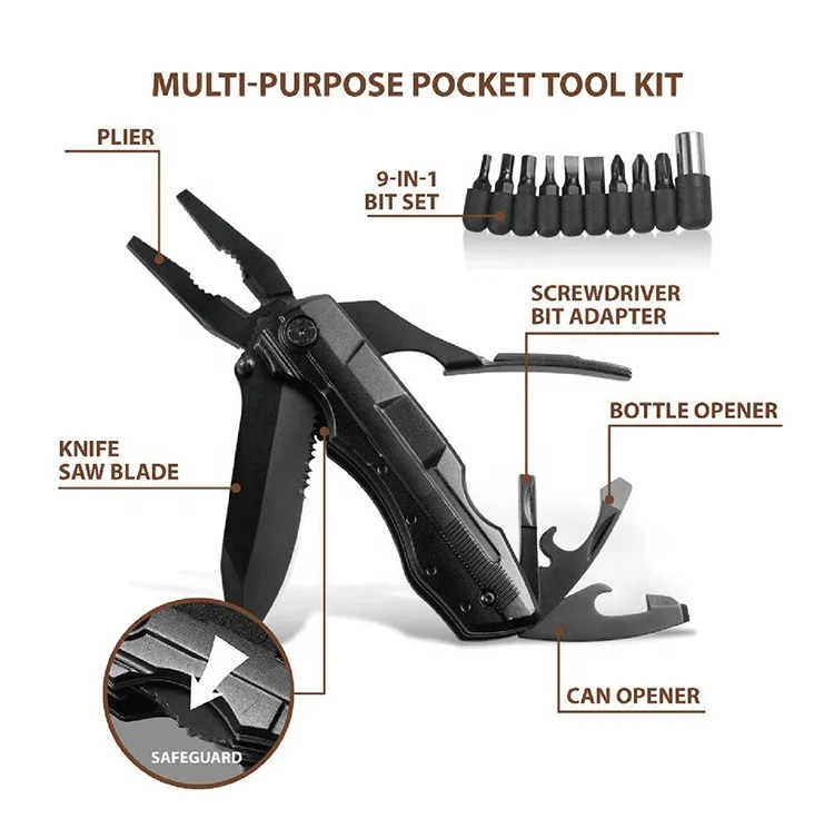 
Titanium multi tool,multi-purpose camping tool,custom multi tool 