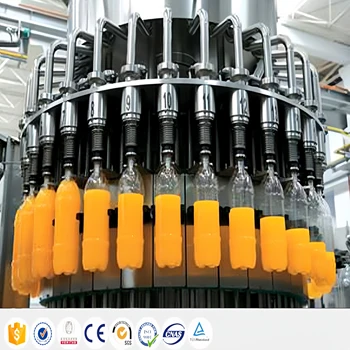 24-24-8  rotatory type juice bottling equipment filling machines beverage production line