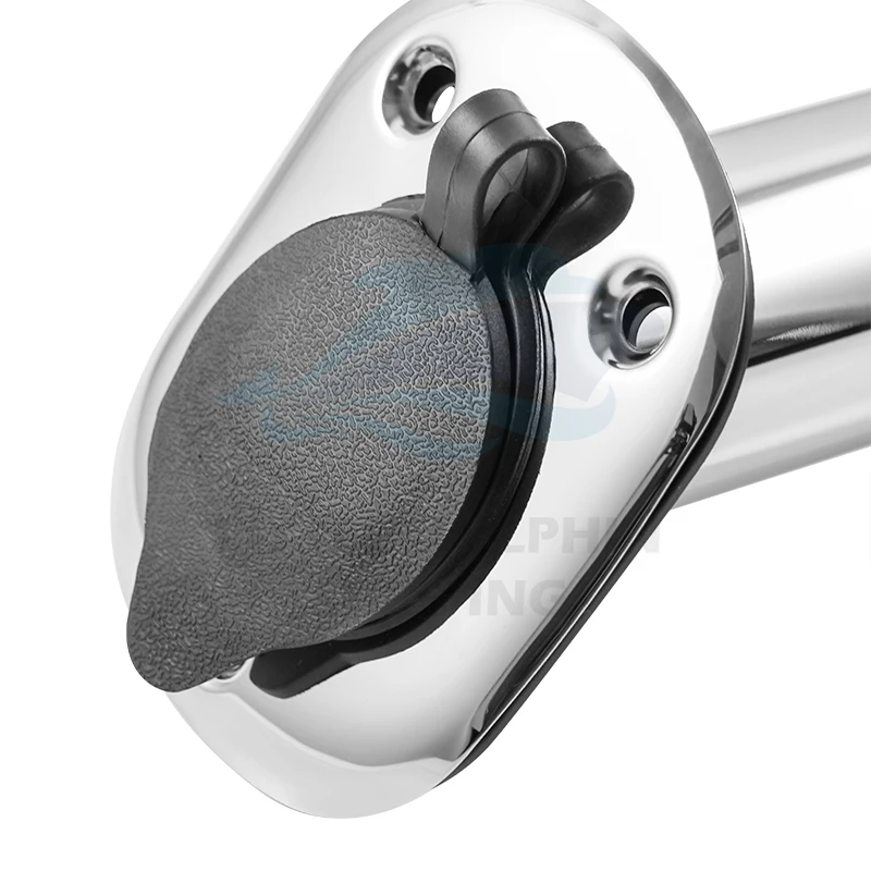 New Design Stainless Steel Fishing Rod Holder for Marine Boat Yacht Flush Mount Rubber