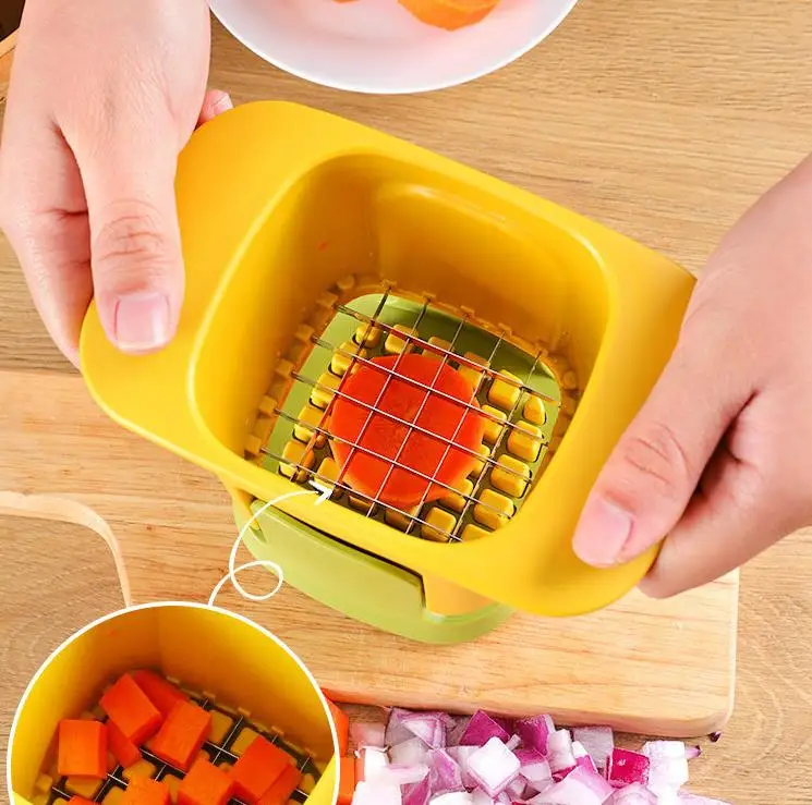 Multifunctional Kitchen Tools Hand Pressure Onion Dicer Food Slicer Potatoes Cucumber Dicer Julienne Cutter Vegetable Chopper
