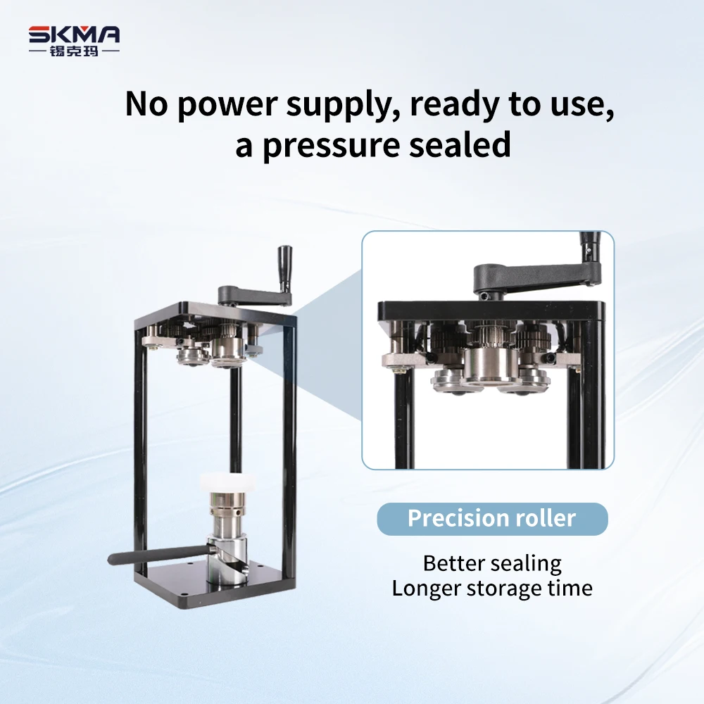 Easy Open Bottle Semi Can Sealing Machine Commercial Multipurpose Manual Pet Can Sealer Machine for Different Sizes