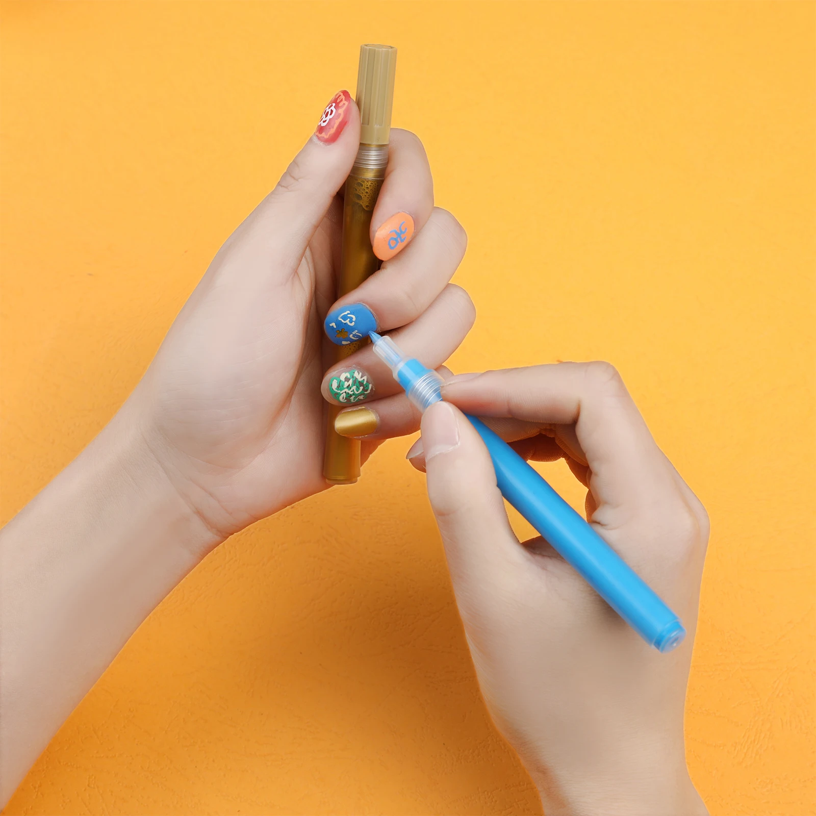 Ручки для лака ногтей портативные ручки с тонким кончиком рисования граффити быстросохнущая ручка «сделай сам» цветами абстрактными линиями