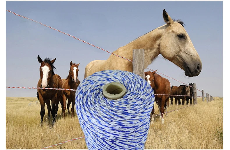 Portable Electric Fence Line 500m Livestock Breeding Fence Farm Wire