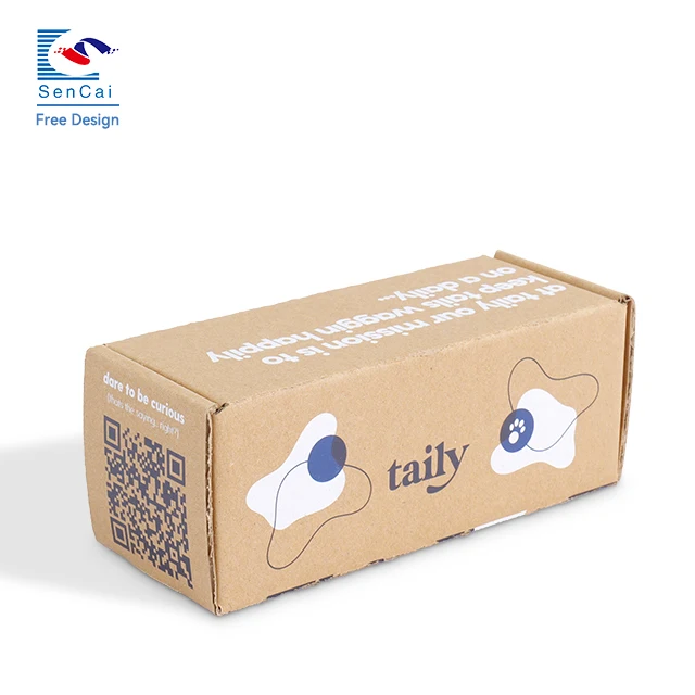 Factory Price Customized Logo Bottle Gift Packaging Kraft Paper Shipping Corrugated Box